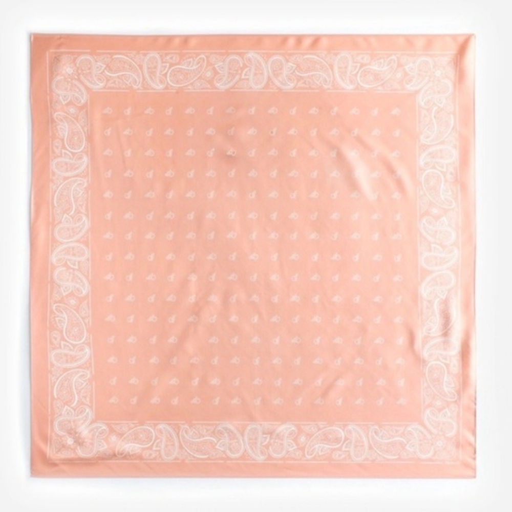 Madewell Medium Silk Bandana - Pale blush